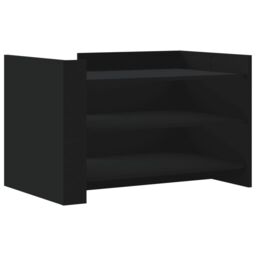 Berkfield Home Coffee Table Black 80x50x50 cm Engineered Wood - Size: 80 x 50 x 50 cm - thumbnail 5