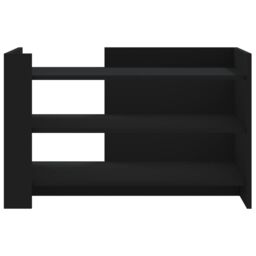 Berkfield Home Coffee Table Black 80x50x50 cm Engineered Wood - Size: 80 x 50 x 50 cm - thumbnail 4