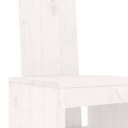 Berkfield Home Beautiful Bar Stools 2 pcs White 40x42x120 cm Solid Wood Pine - Size: 40 x 42 x 120 cm - thumbnail 7