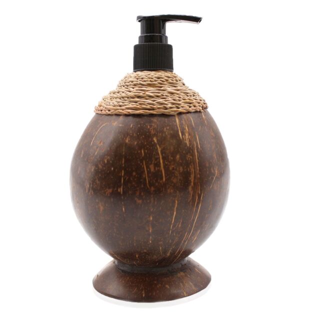 KDMD Natural Coconut Soap Dispenser - 300ml in Brown - image 1