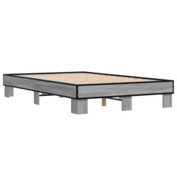 Berkfield Home Bed Frame without Mattress Grey Sonoma 140x200 cm - thumbnail 6