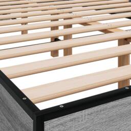Berkfield Home Bed Frame without Mattress Grey Sonoma 140x200 cm - thumbnail 7