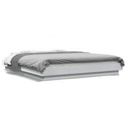 Berkfield Home Durable Bed Frame with LED Lights without Mattress White 160x200cm - Size: 160x200 cm - thumbnail 3