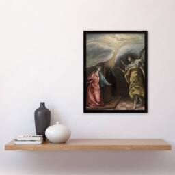 Artery8 Annunciation Archangel Gabriel & Mary El Greco Framed Wall Art Print - Size: A3 - thumbnail 2