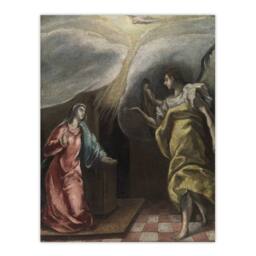 Artery8 Annunciation Archangel Gabriel & Mary El Greco Framed Wall Art Print - Size: A3 - thumbnail 3