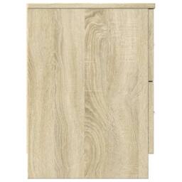 Berkfield Home Bedside Cabinet with 2 Drawers Sonoma Oak 40x36x50 cm in Light Oak - Size: 40 x 36 x 50 cm - thumbnail 6