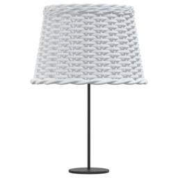 Berkfield Home Lamp Shade White √ò40x26 cm Wicker - Size: 40x26 cm - thumbnail 4