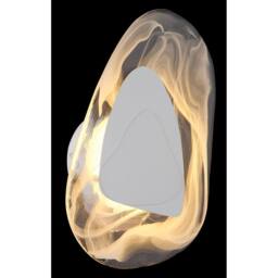 Netlighting Dorsey Integrated LED Wall Lamp White Matt Clear Glass Shade LED 3000K - thumbnail 3
