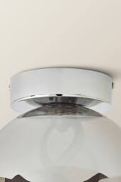 ValueLights Helix Smoked Glass Integrated LED Ceiling Light in Mid Grey - thumbnail 5