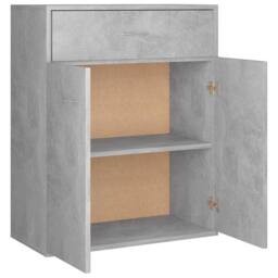 Berkfield Home Sideboard Concrete Grey 60x30x75 cm Engineered Wood - Size: 60 x 30 x 75 cm - thumbnail 6