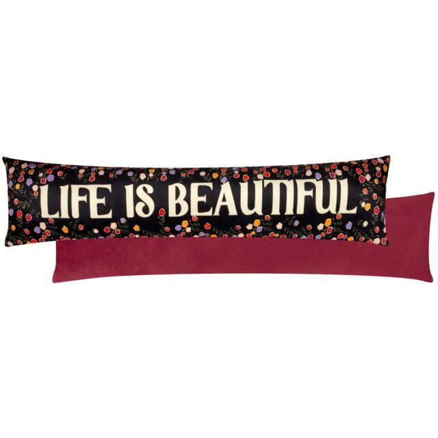 Furn . La Vida Life Is Beautiful Velvet Draught Excluder - image 1