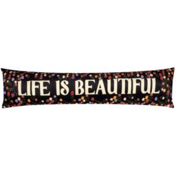Furn . La Vida Life Is Beautiful Velvet Draught Excluder - thumbnail 2
