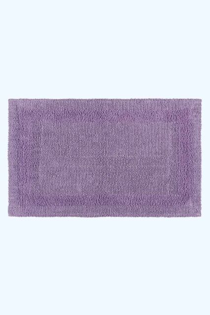 Homescapes Luxury Extra Large Bath Mat Reversible 1600GSM 100% Cotton, 70 x 120cm in Lilac - Size: 70 x 120 cm - image 1