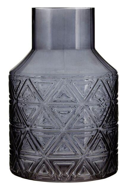 Orsina Dokatas Glass Vase in Dark Grey - image 1