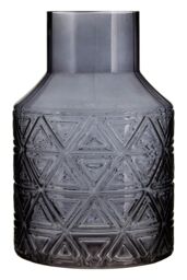 Orsina Dokatas Glass Vase in Dark Grey - thumbnail 1
