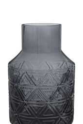 Orsina Dokatas Glass Vase in Dark Grey - thumbnail 3