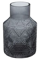 Orsina Dokatas Glass Vase in Dark Grey - thumbnail 2