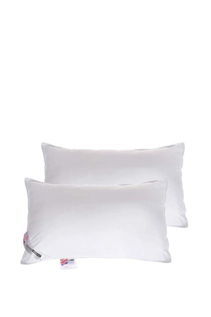 Homescapes Microfibre Extra Fill Pillow Pair in White - image 1