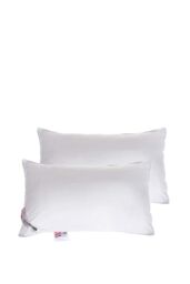 Homescapes Microfibre Extra Fill Pillow Pair in White