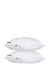 Homescapes Microfibre Extra Fill Pillow Pair in White - thumbnail 2