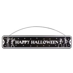 Garden Greatness Happy Halloween Haunted Street Sign in Black - Size: 1 Pack - thumbnail 2