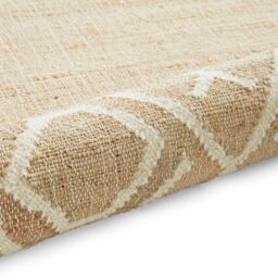 The Rug Shop UK Beige Border Modern Geometric Jute Easy To Clean Area Rug - Size: 160 cm x 230 cm - thumbnail 4