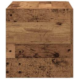 Berkfield Home Wall Cabinet Old Wood 80x39x40 cm Engineered Wood in Brown - Size: 80 x 39 x 40 cm - thumbnail 6