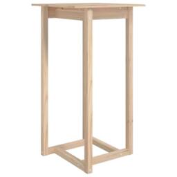 Berkfield Home Bar Table 60x60x110 cm Solid Wood Pine in Natural - Size: 60 x 60 x 110 cm