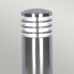 Netlighting Sandbanks 1 Light Outdoor Mini Bollard Light Stainless Steel IP44 E27 in Grey - thumbnail 2