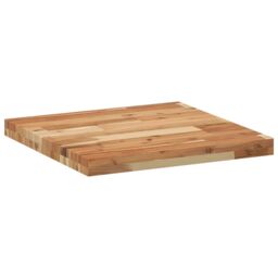 Berkfield Home Table Top Square 50x50x4 cm Solid Wood Acacia in Brown - Size: 50 x 50 x 4 cm - thumbnail 5