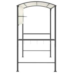 Berkfield Home Gazebo with Roof 220x110x200 cm Cream - Size: 220 x 110 x 200 cm - thumbnail 4