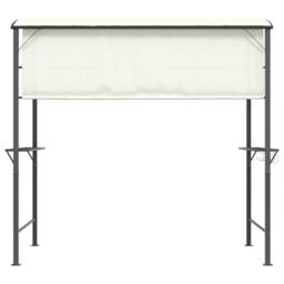 Berkfield Home Gazebo with Roof 220x110x200 cm Cream - Size: 220 x 110 x 200 cm - thumbnail 5