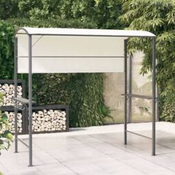 Berkfield Home Gazebo with Roof 220x110x200 cm Cream - Size: 220 x 110 x 200 cm - thumbnail 2