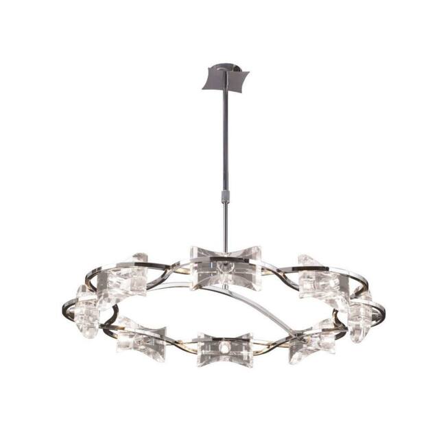 Netlighting Kromo Telescopic Semi Flush 8 Light G9 Round Polished Chrome in Silver - image 1