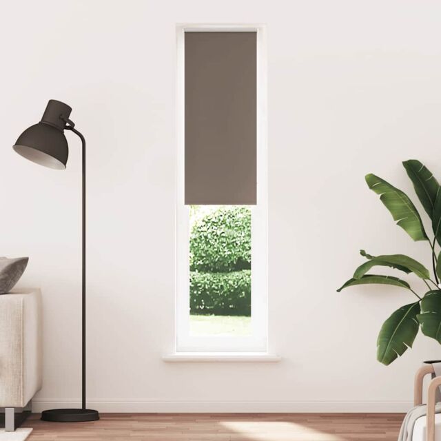 Berkfield Home Roller Blind Blackout Coffee 40x230 cm Fabric Width 35.7 cm Polyester in Brown - image 1