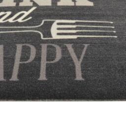 Berkfield Home Kitchen Rug Washable Kitchen Black 60x180 cm Velvet - thumbnail 4