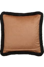 Laurence Llewelyn-Bowen 'Josephine' Leopard Print Velvet Filled Cushion in Gold - Size: 43 cm x 43 cm - thumbnail 3