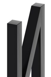 Living and Home 40cm/15.75 inch 2Pcs Black N-shaped Anti-Slip Metal Table Legs Furniture Replacement Legs for Coffee Table, Bench - thumbnail 4
