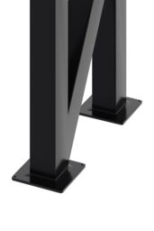 Living and Home 40cm/15.75 inch 2Pcs Black N-shaped Anti-Slip Metal Table Legs Furniture Replacement Legs for Coffee Table, Bench - thumbnail 5