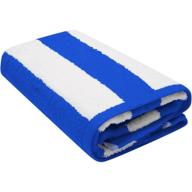 K Collection Striped Beach Towel Pack of 2 in Blue - image 1
