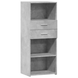 Berkfield Home Highboard Concrete Grey 50x42.5x124 cm Engineered Wood - thumbnail 2