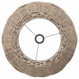 Berkfield Home Ceiling Lamp Shade Brown √ò50x30 cm Wicker - Size: 50x30 cm - thumbnail 5