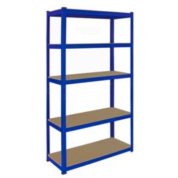 Monstershop Monster Racking T-Rax Corner Shelving Unit & 2 x 90cm Garage Storage in Blue - Size: 2 x 90 cm - thumbnail 6