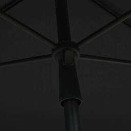 Berkfield Home Garden Parasol with Pole 210x140 cm Anthracite in Black - thumbnail 5
