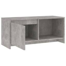 Berkfield Home TV Cabinet Concrete Grey 90x35x40 cm Engineered Wood - Size: 90 x 35 x 40 cm - thumbnail 7