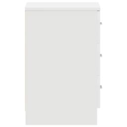 Berkfield Home Bedside Cabinet White 38x35x56 cm Engineered Wood - Size: 38 x 35 x 56 cm - thumbnail 7