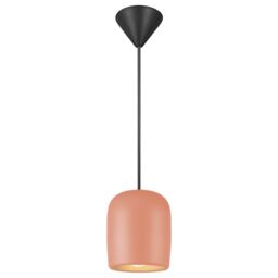 Nordlux Modern Indoor Pendant Light Red Metal E27 Hand Blown Glass - Mains Powered, IP20