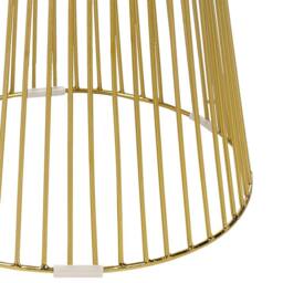 Wyld and Coco Glam Living Side Table - White Marble Top Gloss Gold Frame 42cm - thumbnail 5
