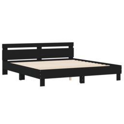 Berkfield Home Bed Frame with LED without Mattress Black 200x200 cm - thumbnail 6