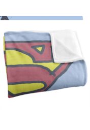 Warner Brothers Superman Officially Licensed Silky Touch Super Soft Throw Blanket 152 x 127 cm in White - thumbnail 3